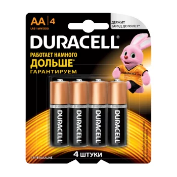 Батарейки Duracell(Duracell AA LR6-4BL BASIC 4шт)