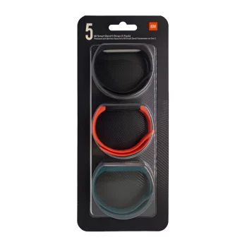 Сменный ремешок Red Line(для Mi Smart Band 5 комплект (бирюзовый,оранжевый,черный))