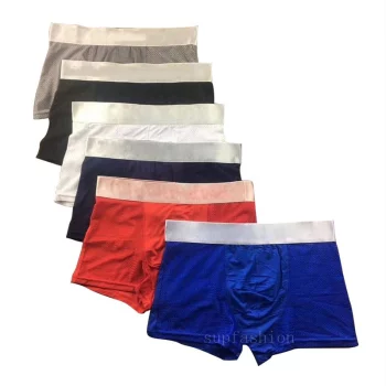5pcs/lot Mens Underwear Boxer Shorts Modal Sexy Gay Male Ceuca Boxers Underpants Breathable New Mesh Man Underwear M-XXL High Quality