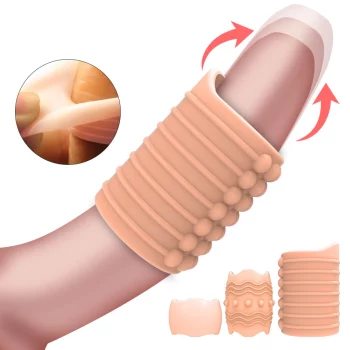 Foreskin Correction Penis Sleeve Reusable Elastic Delay Ejaculation Cock Rings Sex Toys For Men