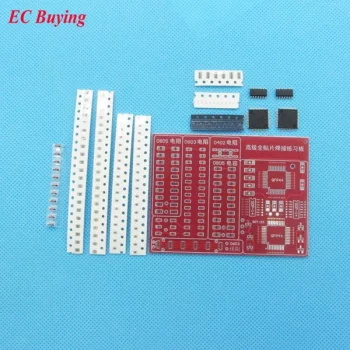 heap Integrated Circuits SMD SMT Components Welding Practice Board Soldering Skill Training Beginner DIY Kit Electronic Kit for Self-Ass...